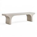 Banc 180 x 40 x 45 cm en béton beige style contemporain